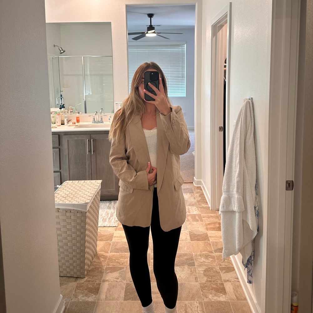 Zara Beige Blazer for Women